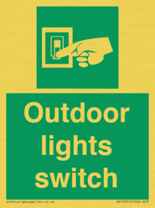 Outdoor lights switch